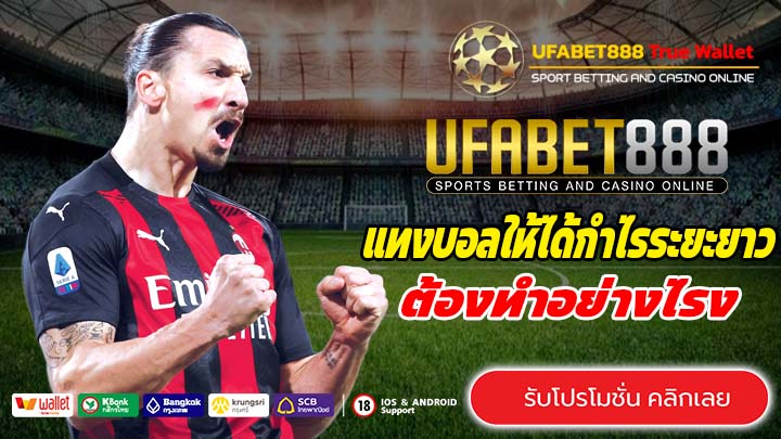 แทงบอลให้ได้กำไรระยะยาว ต้องทำอย่างไร